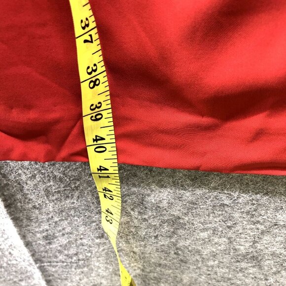 Nicole Miller Sheath Dress Size 10 Red Silk Blend Cap Sleeve Pleated Formal - Picture 8 of 10